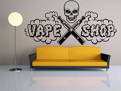 Wall Decals Decor Vape Shop Decal-Smoke Shop Decor-E-Cig Decor-Signboard Vinyl-Vapor Lounge Decor-Bar Sticker-Mural-Wall Art-Custom-Room Decor Js49 #TOP4