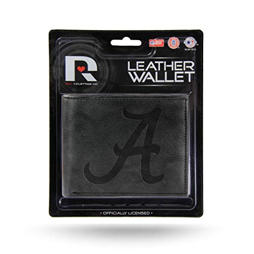 Portefeuille cuir noir Alabama compact pour éliminer les poches volumineuses