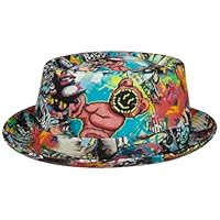 LIERYS Fantasy Leinenhut Pork Pie Made in Italy Herren Damen Sommer Winter bunt XL (60-61 cm)