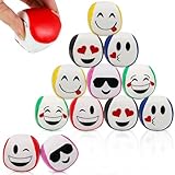 Forbabe 12 Stück Jonglierbälle für Anfänger 5cm Juggling Balls for Beginners Pädagogische Jonglierball Set für Drinnen und Draußen Jonglierbälle Dosenwerfen