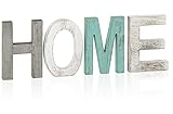 Y&ME Rustic Wood Home Sign, Home Wall Decor for Living Room, Freestanding Wooden Letters, Decorative...