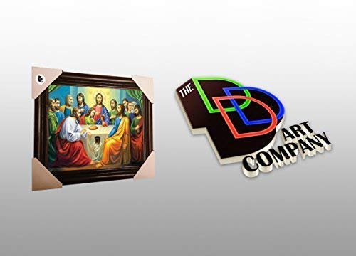 The Last Supper Wall Art Decor Framed Print | 12X16 Inches | Jesus Christ 3D Poster Lenticular Posters & Pictures #TOP1