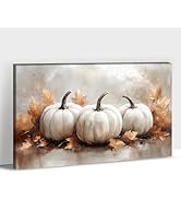 ANRUOXI Fall Canvas Wall Art, Vintage Autumn Pumpkin Fall Leaf Pictures Thanksgiving Wall Canvas ...