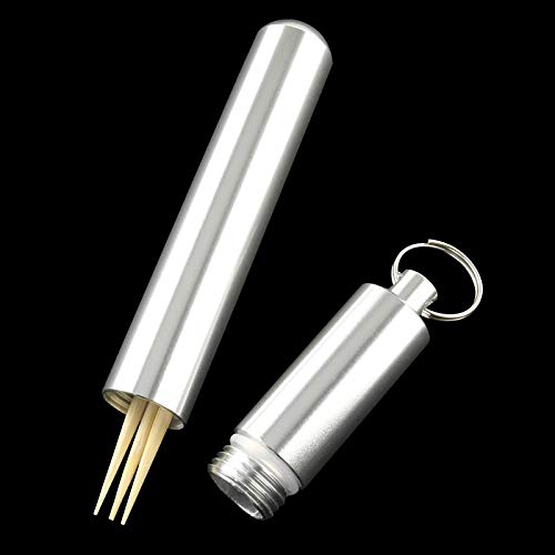 Axlizer Portable Toothpick Holder Metal Toothpicks Portable Toothpick Case For Outdoor Camping Travel Picnic #TOP1