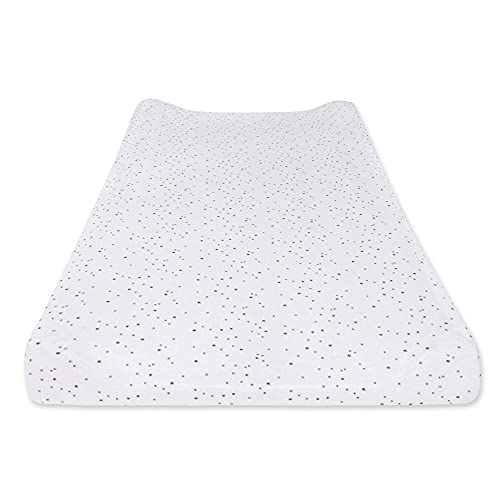 Image of Burt's Bees Baby - Changing Pad Cover, 100% Organic Jersey Cotton Changing Pad Liner for Standard 16 x 32 Inch Changing Mats