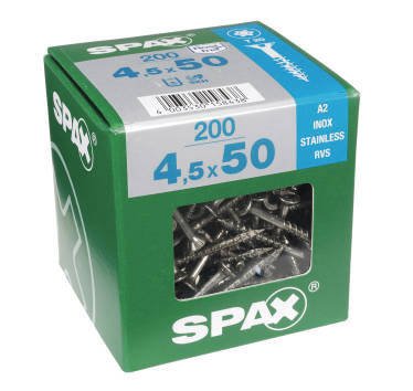 Vis agglo tête fraisée Torx SPAX 4,5x50 pour visser sans fendre le bois de vos meubles