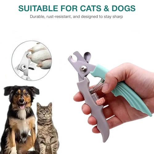 Image of 3-in-1 Pet Grooming Set for Dogs & Cats | Nail Clipper with Safety Lock + Steam Massage Brush + Silicone Glove Brush | Trimming, Bathing, Detangling & Fur Removal | Safe & Easy Home Grooming