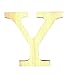 Artemio 14001105 Wooden Letter Y Upper Case-11.5 Cm