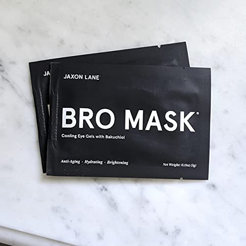 Bro Mask Under Eye Gel Pads: Cooling Eye Patches For Dark Circles And Puffiness | Anti Aging Hydrogel Eye Patch Set W/ Bakuchiol, Green Tea, Hyaluronic Acid, Caffeine, Niacinamide/Vitamin B3 -6 Pairs #TOP6