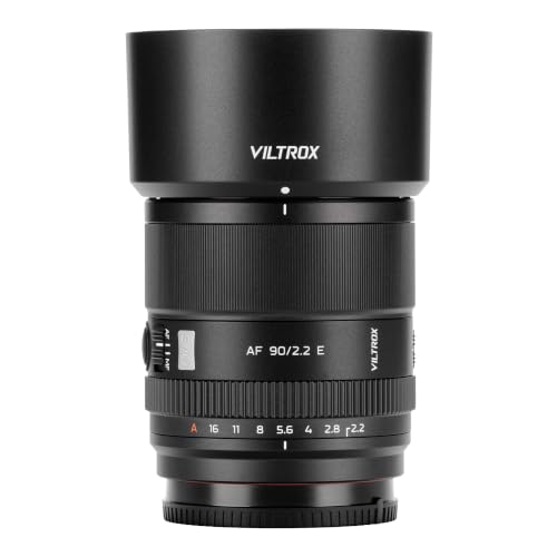 Image of VILTROX 90mm F2.2 EVO E Lens Telephoto APS-C Autofocus Large Aperture Prime Lens Compatible with Sony E-Mount Mirrorless Cameras ZV-E10 II EV10 a6600 a6400 A7IV A7CII A7RV FX3 A7SIII A7C A1 A9 A9II