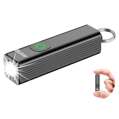 Image of Blukar Small Torch Rechargeable, EDC Mini Keychain Flashlight with 4 Modes