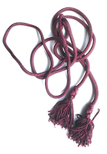 Eggplant Weaved CORD BELTS Decorative 1/4'' Rope Belts WITH End TASSEL 70