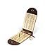 Walnut Studiolo Travel Cribbage Board Birch Plywood with Dark Brown Leather