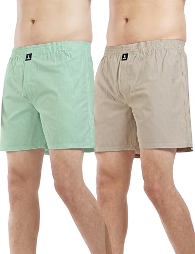 Image of Cotton Boxer Shorts for Men, Breathable, Comfortable & Lightweight (Pack of 2)