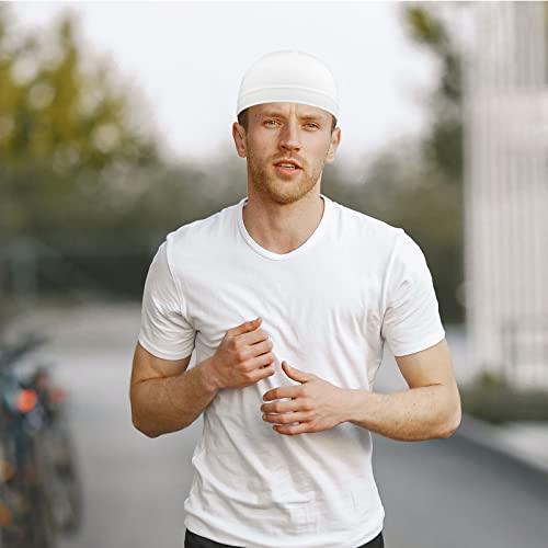 Image of 6 Pcs Skull Cap Sweat Wicking Helmet Liner Breathable Cycling Beanie Running Sports Hat Cooling Head Wraps for Men