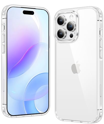 Image of FNTCASE for iPhone 12 Pro-Max Case: Clear Phone Cases Compatible with Magsafe Slim Anti Yellowing Military Grade Drop Protection Rugged Shockproof Protective Transparent Cell Cover (B-Clear)