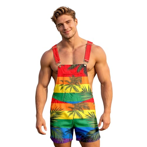 Mono para festivales y playa de hombre peto unisex de verano de temática divertida