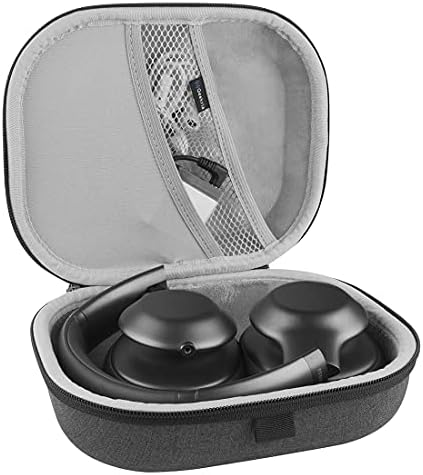 Geekria Shield Headphones Case Compatible with JBL Tour ONE, Live 660NC, 650 BTNC, TUNE 750, Live 500BT, E65BTNC Case, Replacement Hard Shell Travel Carrying Bag with Cable Storage (Dark Grey)