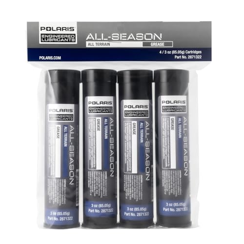 Polaris All Season Grease for Snowmobile and Off-Road Application, 3 Oz., 4 Pack, Part 2871322