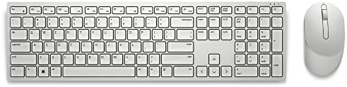 Teclado e mouse sem fio Dell Pro — KM5221W Branco