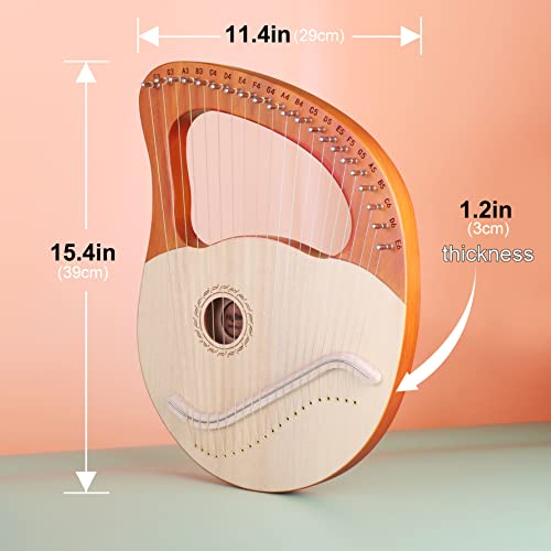 image for Mr.Power Lyre Harp, 21 Metal Strings Lyre Harp Present For Music Lover