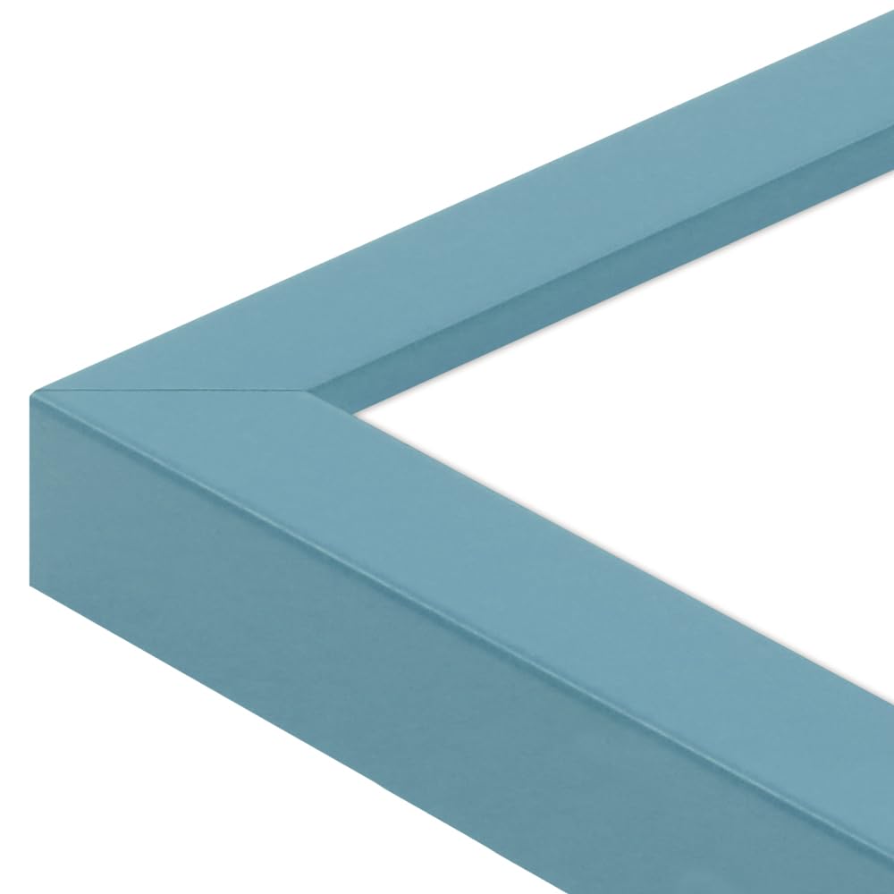 WANDStyle cornice per la camera dei bambini, per i disegni, 18x24 cm, moderno cornice in legno blu chiaro, Made in Germany - H950