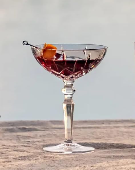 HISTORY COMPANY Chez Paree 1933 Nightclub-Inspired Chicago Cocktail Coupe Glass – 2-Piece Set for Craft Cocktails (Gift Box Collection) - Image 8