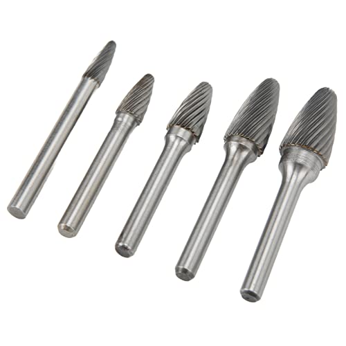 Juego de 5 fresas de carburo Aramox con vástago 6mm miniatura 5