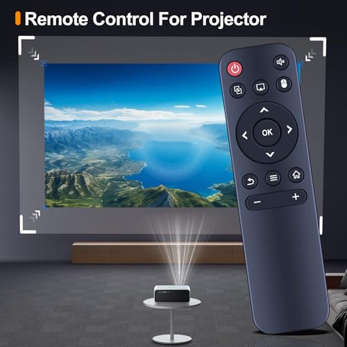 HZIME Ersatzfernbedienung Passend für Nonete/CINEMAGE/Alwtniet/Salange/XGODY/DreamFair Global Verison HY300Pro/HY320（HY320 pro/HY320mini/HY300/NT20 /NT30/HY200/HY260/HY350/HY400, AGIMA X1 Beamer