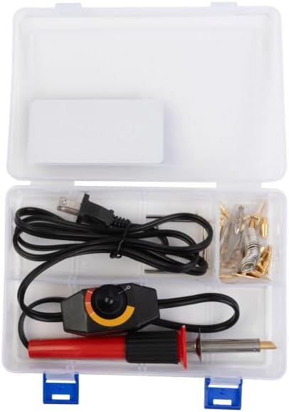 Wood Burning Kit - 29-Piece Wood Burning Tool Set with Variable Temperature Control 25W Pyrography Pen, 25 Points (Tips), and Plastic Storage Case - Woodburning Kits Adults and Beginners by Stalwart