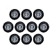 Price comparison product image TMH 10 Pcs 3/4 Inch Mount SMOKED LENS & White Light Clearance Markers side marker Indicator Lights Mini Round Front Rear 3 LED for Trailer Truck Boat Car 3 LED 12V DC