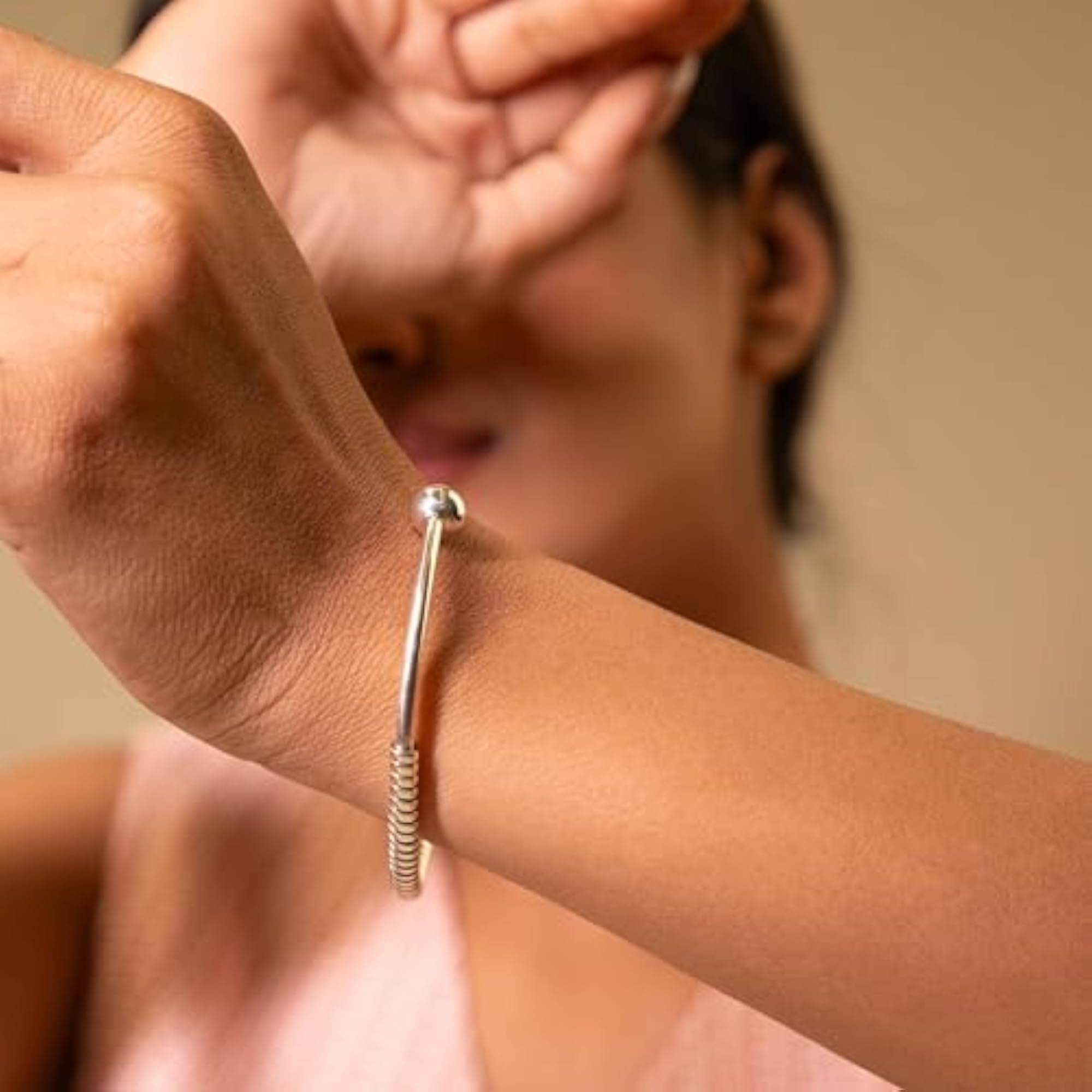 Women's Moh Intricate Ball Everyday Bangle, Elegant Design