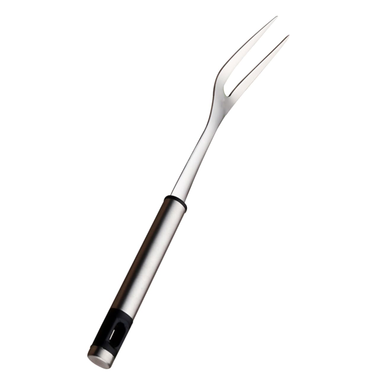 BESPORTBLE Stainless Steel Bbq Fork Durable Kitchen Roasting Fork for Barbecue Scald Long Handle Easy to Clean for Grilling Meat Chicken and Vegetables for Bbq Enthusiasts