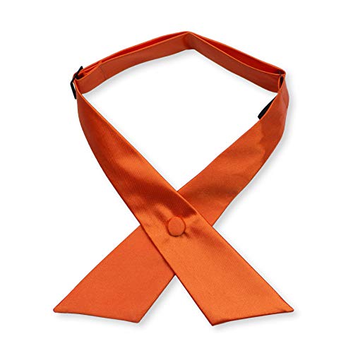 Image of Women's or Men's Crossover Neck Tie Solid Color Continental Tie