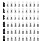 60PCS Tire Repair Rubber Nail, Spiral Rubber Nails, Tire Screw Plug Fast Tool Self Service Tire Repair Nail for car, Motorcycle, Truck, Tractor Tire Puncture Repair, Vacuum Tire Repair Kits