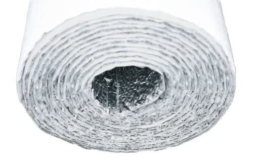 Double Bubble Reflective Foil Insulation - R8, 1/4 Inch Thick (12 Inch X 10 Ft Roll)