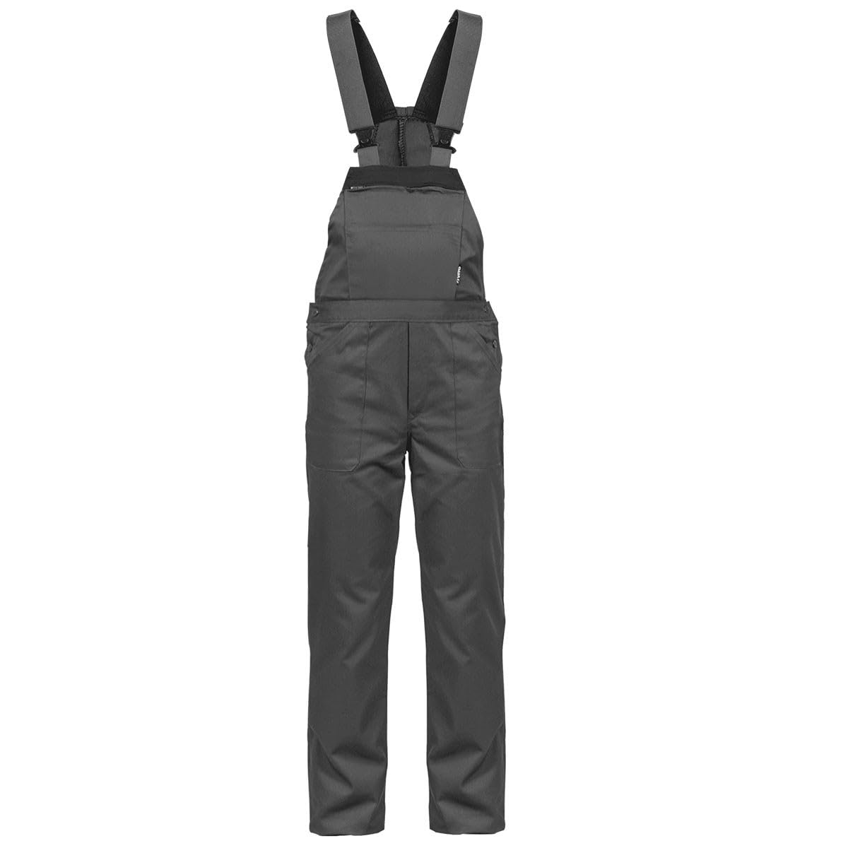 SALOPETTE GRIS/NOIR 65/35 POLY/COTON TAILLE 44