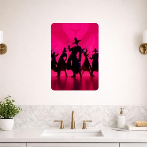 Image of Zesta Bathroom Decor Items Washroom Decor Tin Sign | Aesthetic Posters Wall Poster for Bedroom | Magnetic Cafe Decoration Items / Restaurant Decorations Items | Quirky Home Decor Bar Accent (K Pop Drama Hunter)