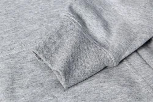 Mens Oversized Cotton Hooded Pullovers Elastic Solid Top4