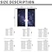 EGLGCC Galaxy Space Curtains Extra Long Wide Boys Celestial Kids Star Dark Cool Nursery Gaming Gamer 52W x 84L Inch Rod Pocket for Bedroom Living Dining Room Window Drapes Treatment Fabric 2 Panels