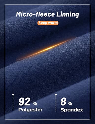 MAGCOMSEN Men's Thermal Shirt, Fleece Lined Long Sleeve Undershirts, Athletic Warm Base Layer Winter Top2