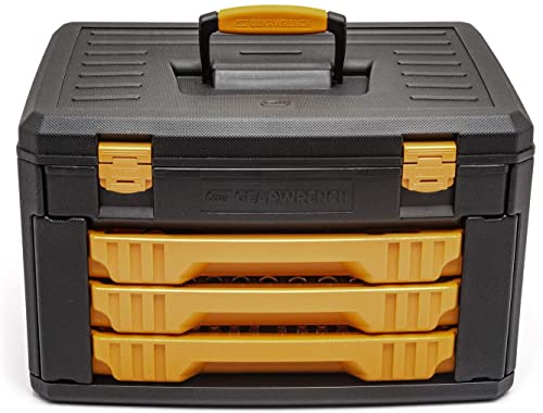 Gearwrench 243 Pc. 12 Pt. Mechanics Tool Set In 3 Drawer Storage Box - 80972 #TOP7