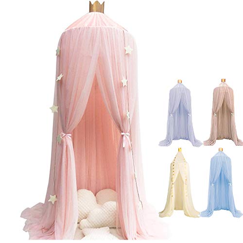 Dome Princess Bed Canopy Kids Mosquito Net Play Tent Hanging House Decoration Lace Netting Curtains Indoor Game House for Baby Kids