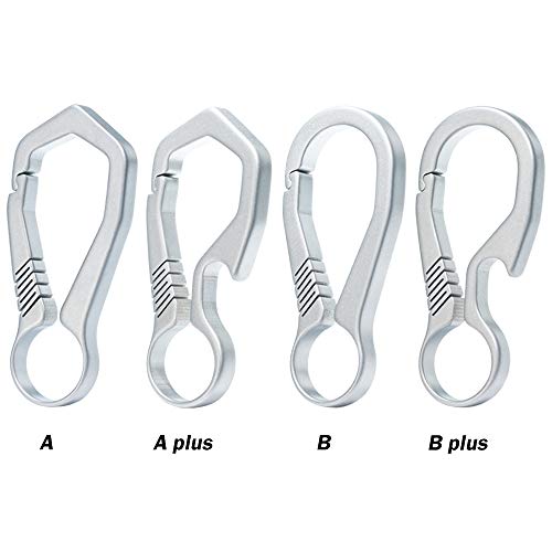 Chaveiro, Romacci Porta-chaves de titânio leve para exteriores Porta-chaves de liberação rápida