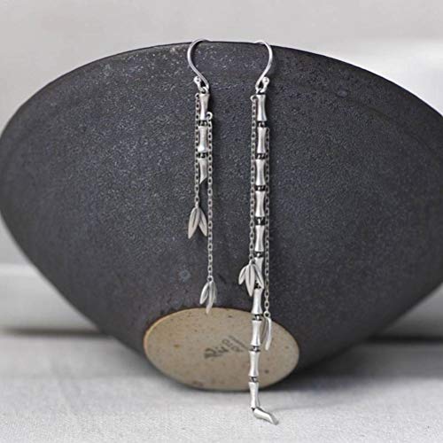Boucles d'oreilles conception simple littéraire style chinois - 4