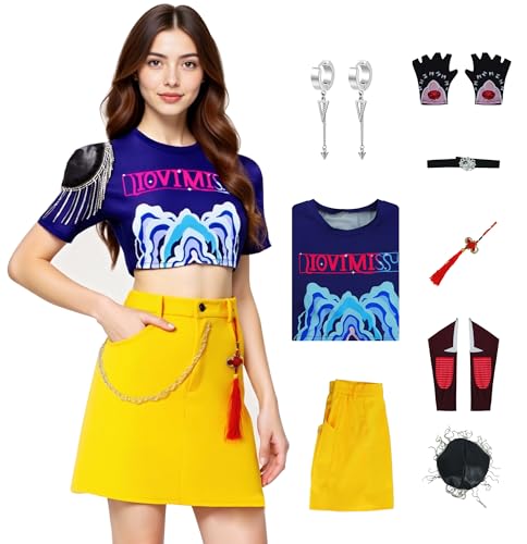 Womens Demon Hunters Costume Rumi Mira Zoey Cosplay Halloween Performance Deluxe Suit