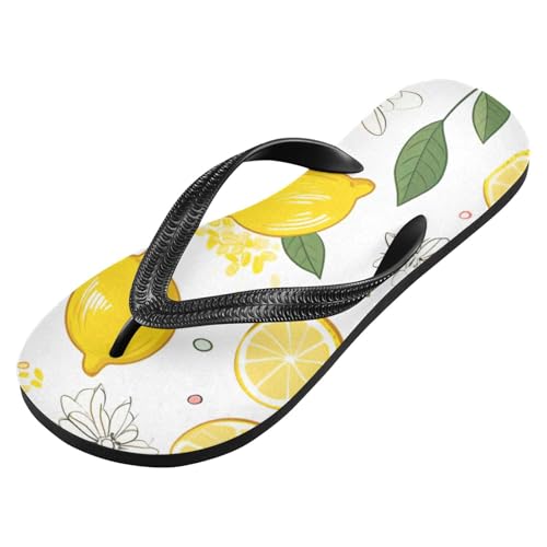 Lemon Summer Beach Summer Casual Flip Flop Sandals Non-Slip Quick Dry for Women Men 214B2734