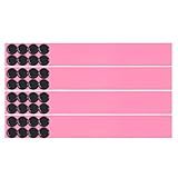 Lockways Magnetic Whiteboard Strip Set, 4 Pieces 2 x 15 Inch Bulletin Board bar, Pink Stainless,...