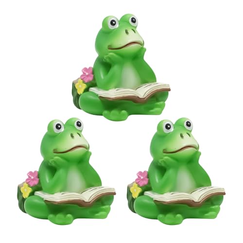 Decoración de animales Patio - Batidor de macetas para | Pies planta para plantas animales | Decoración de jardín estatuilla de animales de resina, juego de 3 elevadores para portador de césped de