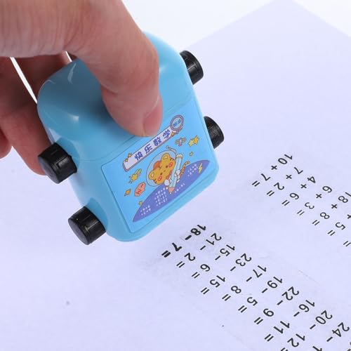 JOINPAYA Mathematikpraxisstempel Roller Stempel Für Kinder Mathe Lernen Addition Und Subtraktion Rechenroller Stempel Spielzeug Für Zuhause Und Schule 2.95X2.56X1.26In